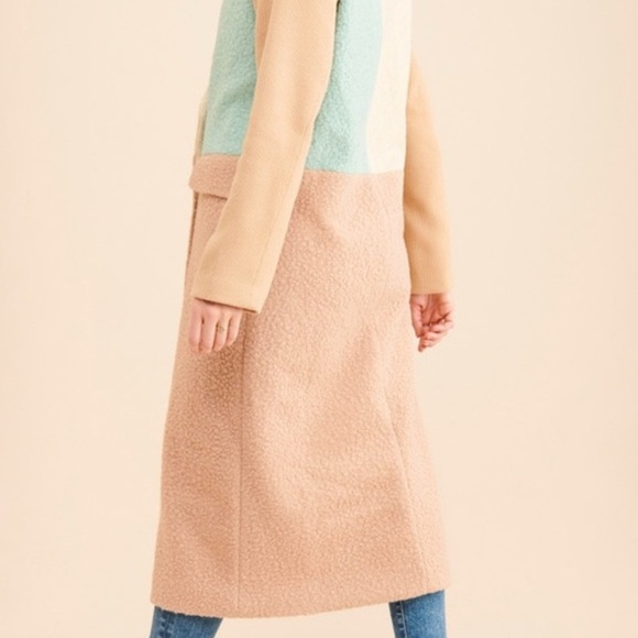English Factory color block coat - medium coat. - Picture 7 of 11